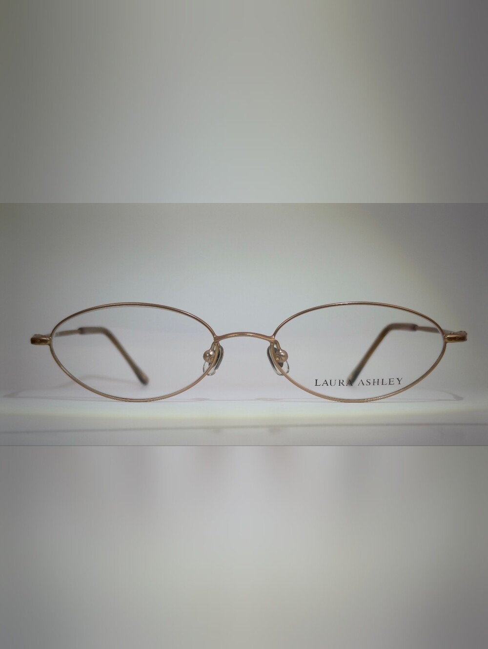 Laura Ashley Neve.  Rose Gold Oval Wire Reading Glasses.